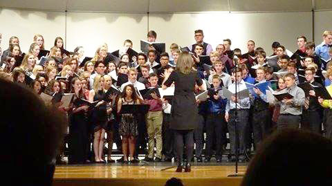 The concert choir performed a practice concert at South on Oct. 1 not only prepare for the state auditions but to bring all Plainfield School choirs together for a chance to interact with other schools.
