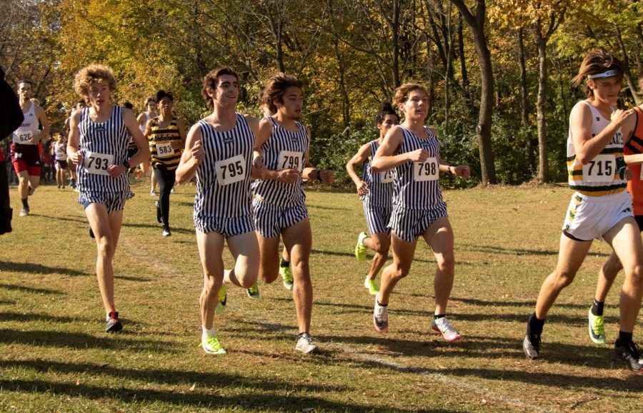 The+boys+cross+country+team+won+the+IHSA+regional+tournament+at+Channahon+Park+on+Oct.+22.+The+top+five+finished+within+0.7+seconds+of+each+other%2C+with+Camyn+Viger+leading+the+pack+at+15%3A37+for+the+3+mile.+Sectionals+take+place+Saturday%2C+Oct.+29.
