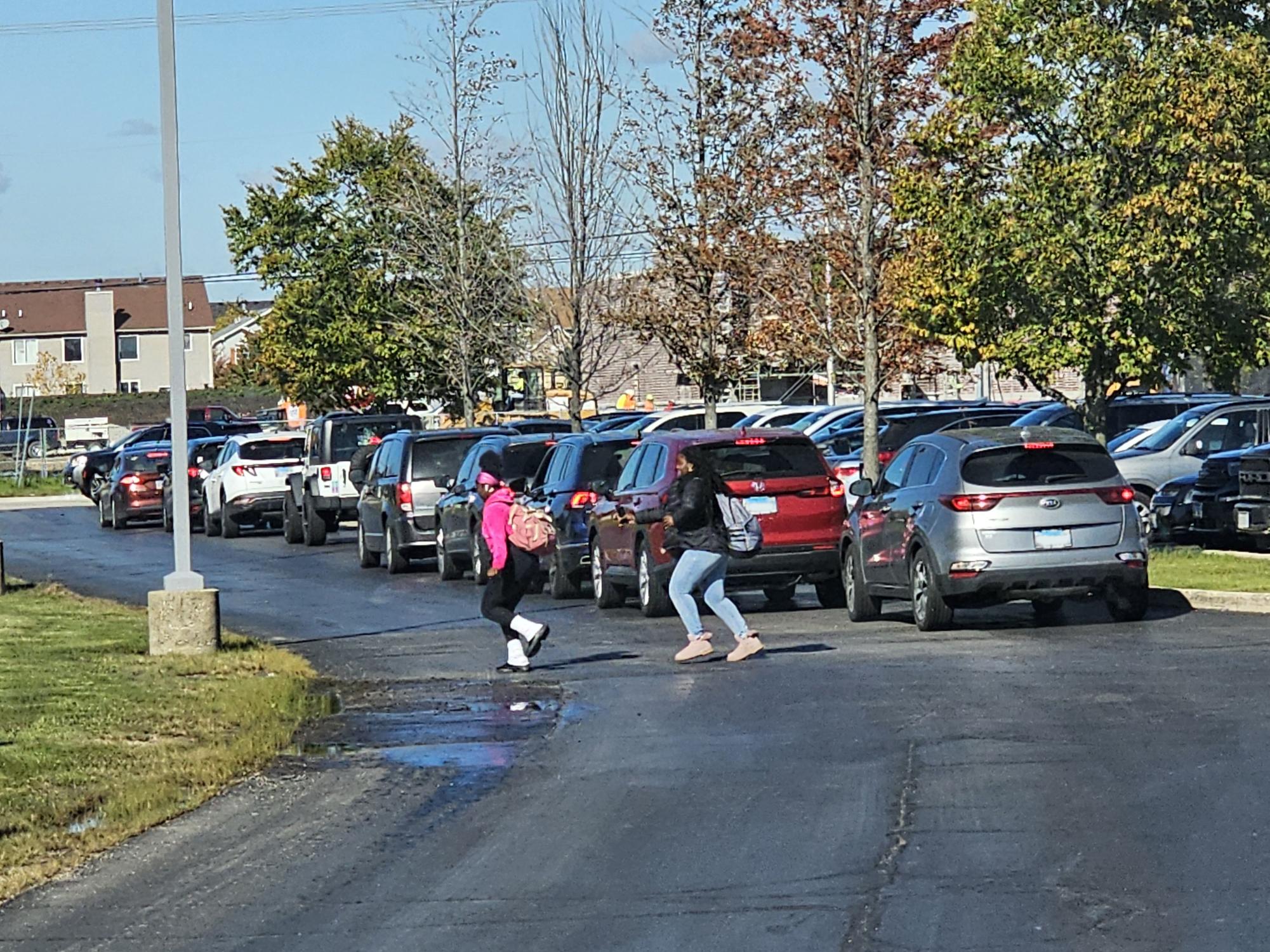 Parking lot congestion, patterns yield safety concerns while students ...