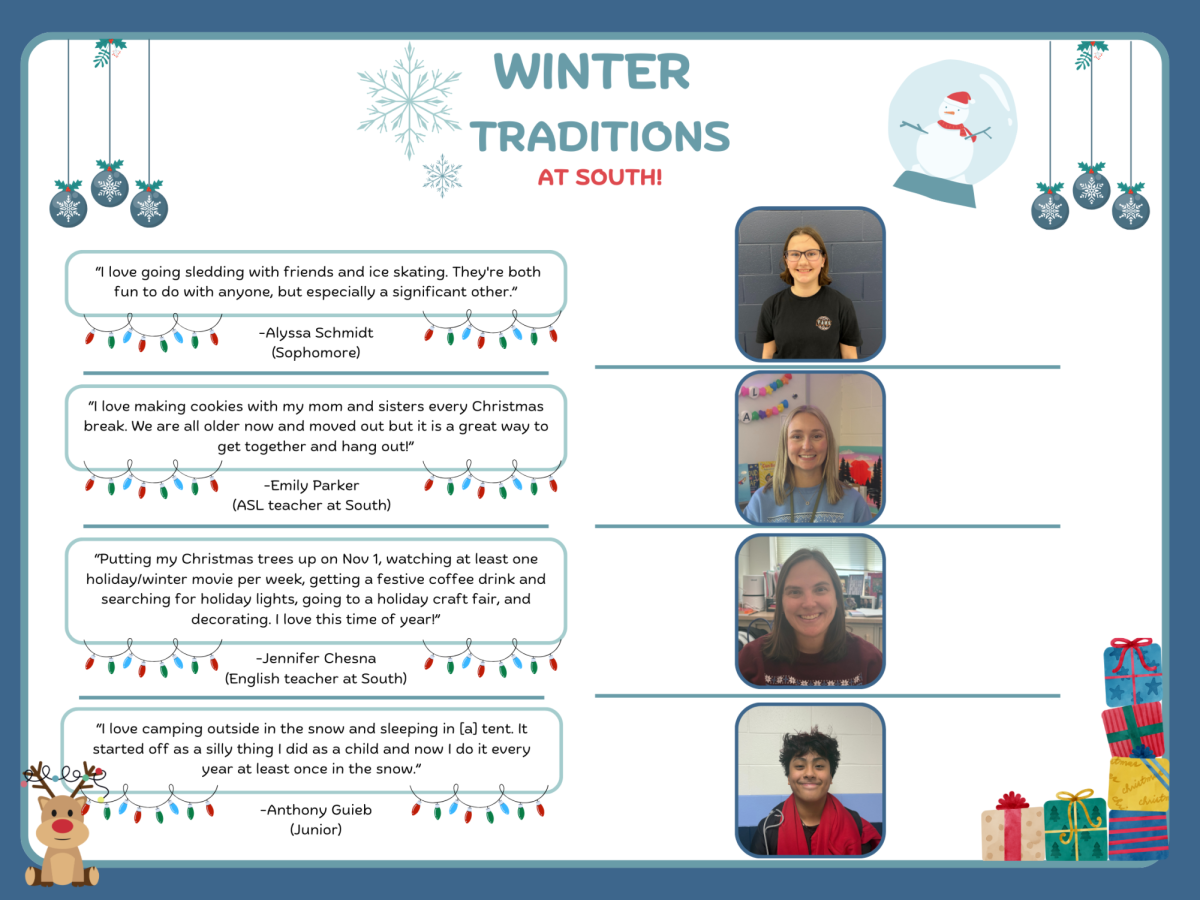 Winter traditions with students, teachers